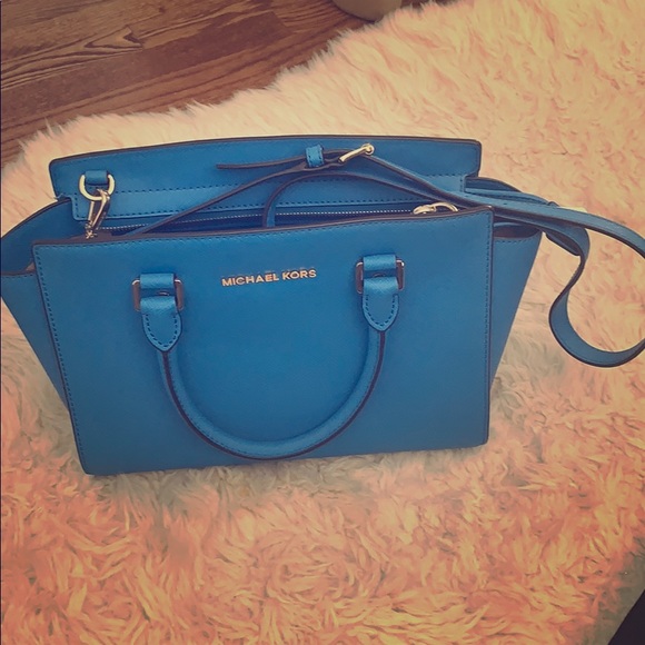 Michael Kors Selma Saffiano Leather Medium Satchel - Picture 1 of 3